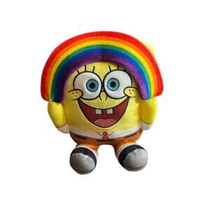 Kidrobot Nickelodeon NECA Spongebob Squarepants Rainbow Phunny 8” Plush